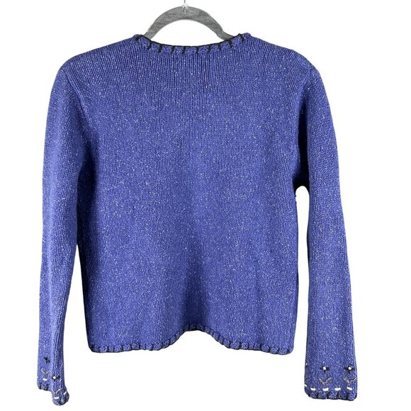 Nomadic Traders Womens S Silk Angora Blend Sweater Embroidered Quiet Luxury - Picture 8 of 16